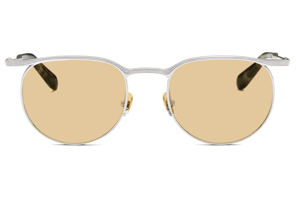 Lunetterie Générale -Doux Déjà Vu Sunglasses Palladium & 14k Gold with Solid Bronze Lenses