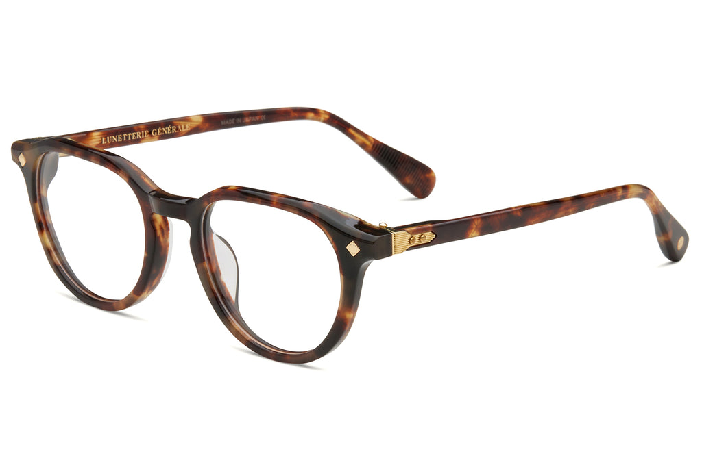 Lunetterie Générale - Desert Rain Eyeglasses Medium Tortoise & 18K Gold