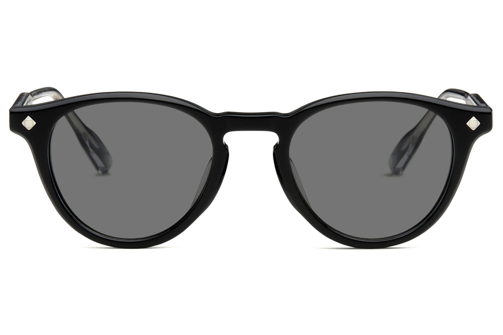 Lunetterie Générale - Dolce Vita Sunglasses Black & Palladium with Solid Grey Lenses
