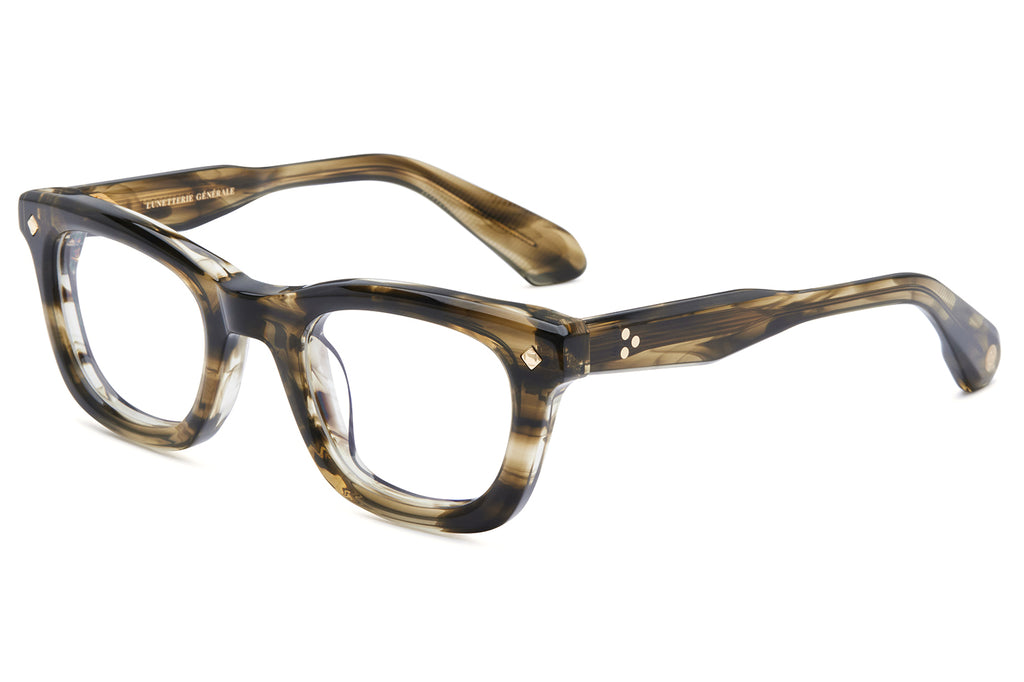 Lunetterie Générale - Forever Young Eyeglasses Olive & 18K Gold