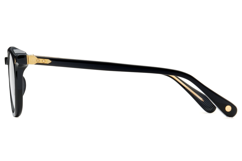 Lunetterie Générale - Maestro Rain Eyeglasses Black & 24K Gold