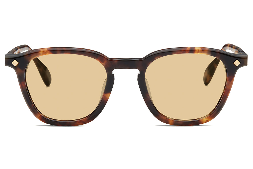 Lunetterie Générale - Maestro Sunglasses Medium Tortoise & 18k Gold with Solid Bronze Lenses