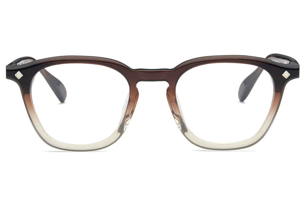 Lunetterie Générale - Maestro Rain Eyeglasses Gradient Brown Crystal & Palladium