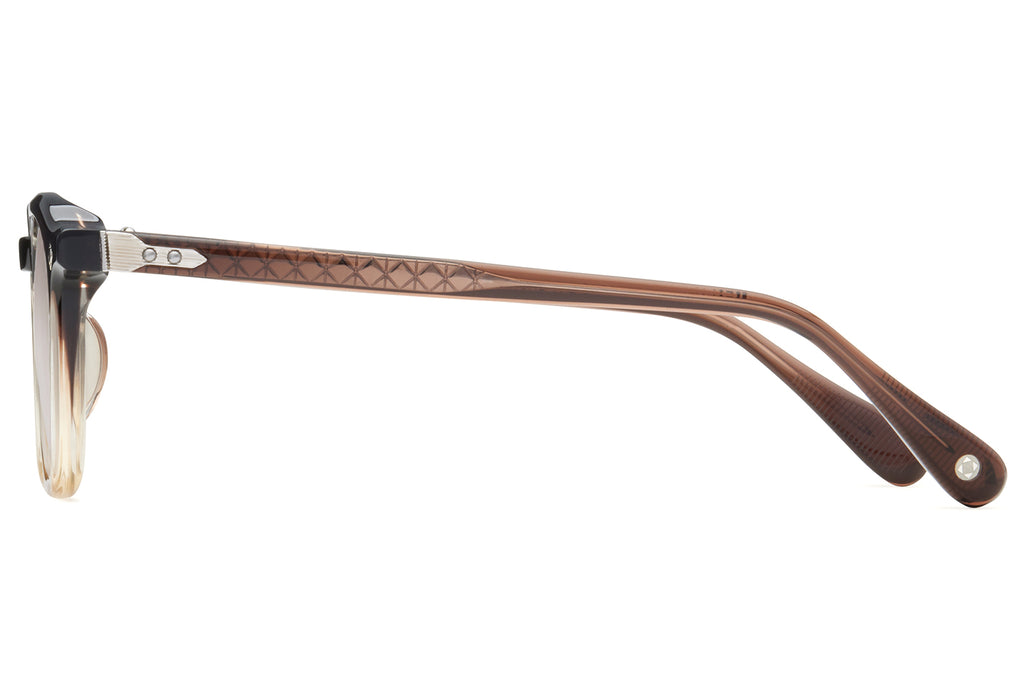 Lunetterie Générale - Maestro Sunglasses Gradient Brown Crystal & Palladium with Gradient Brown Lens