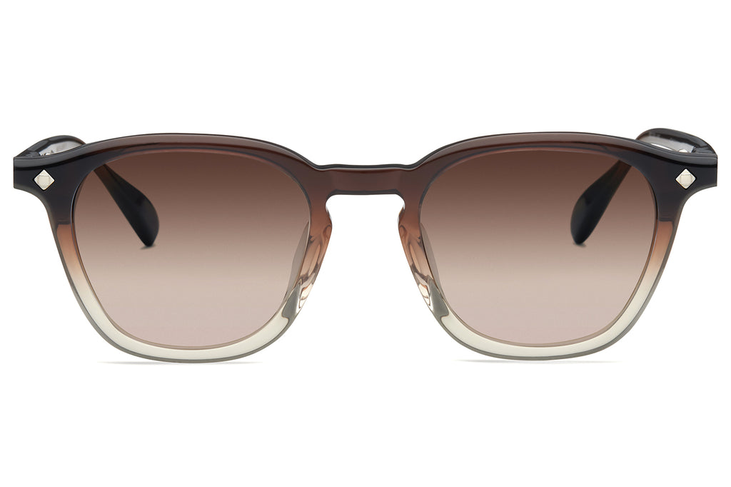 Lunetterie Générale - Maestro Sunglasses Gradient Brown Crystal & Palladium with Gradient Brown Lens