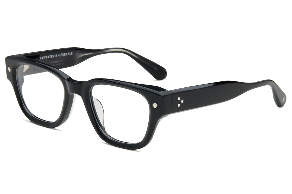 Lunetterie Générale - Minuit Moins Une Eyeglasses Black and Smoke & Palladium