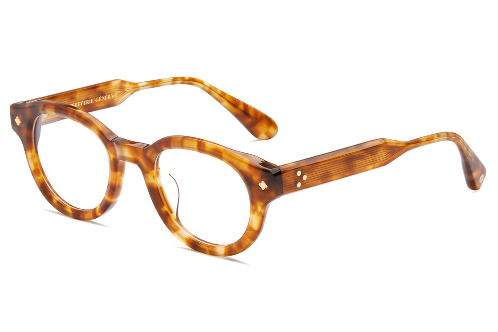 Lunetterie Générale - The Gift Of Mortality Eyeglasses Light Tortoise & 24k Gold