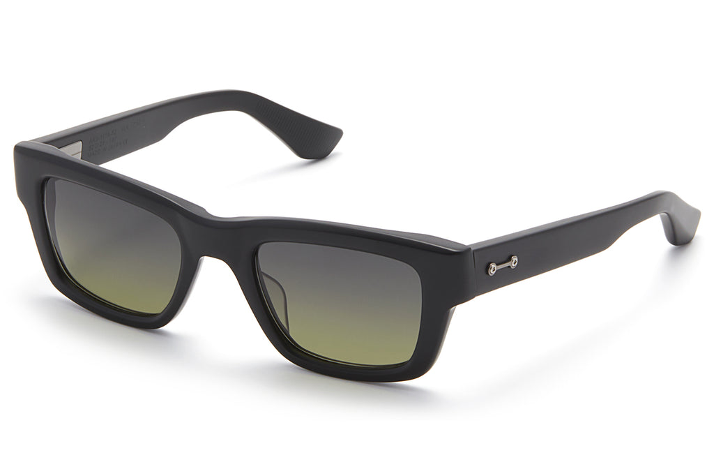 Akoni - Libra Sunglasses Matte Black with Dark Grey to Dark Olive Lenses