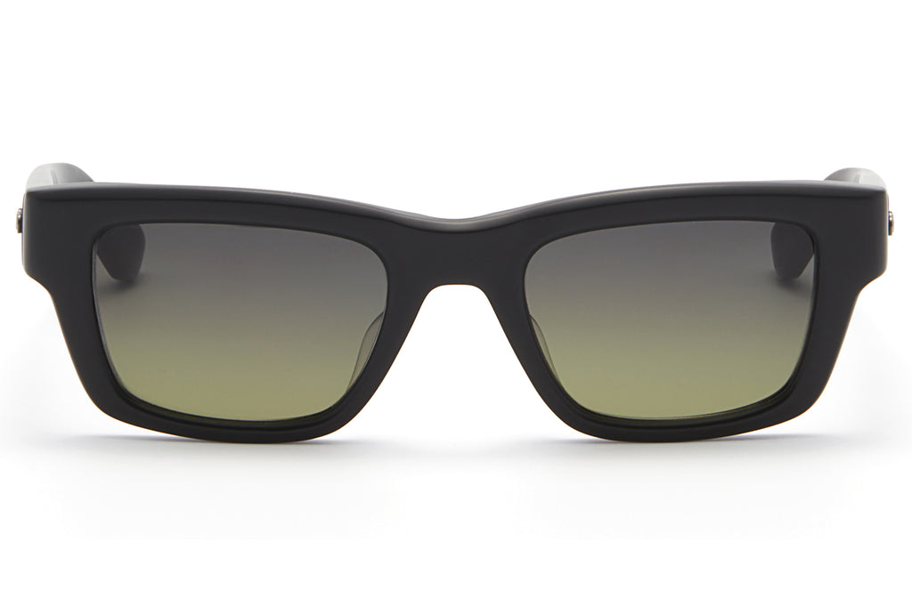 Akoni - Libra Sunglasses Matte Black with Dark Grey to Dark Olive Lenses