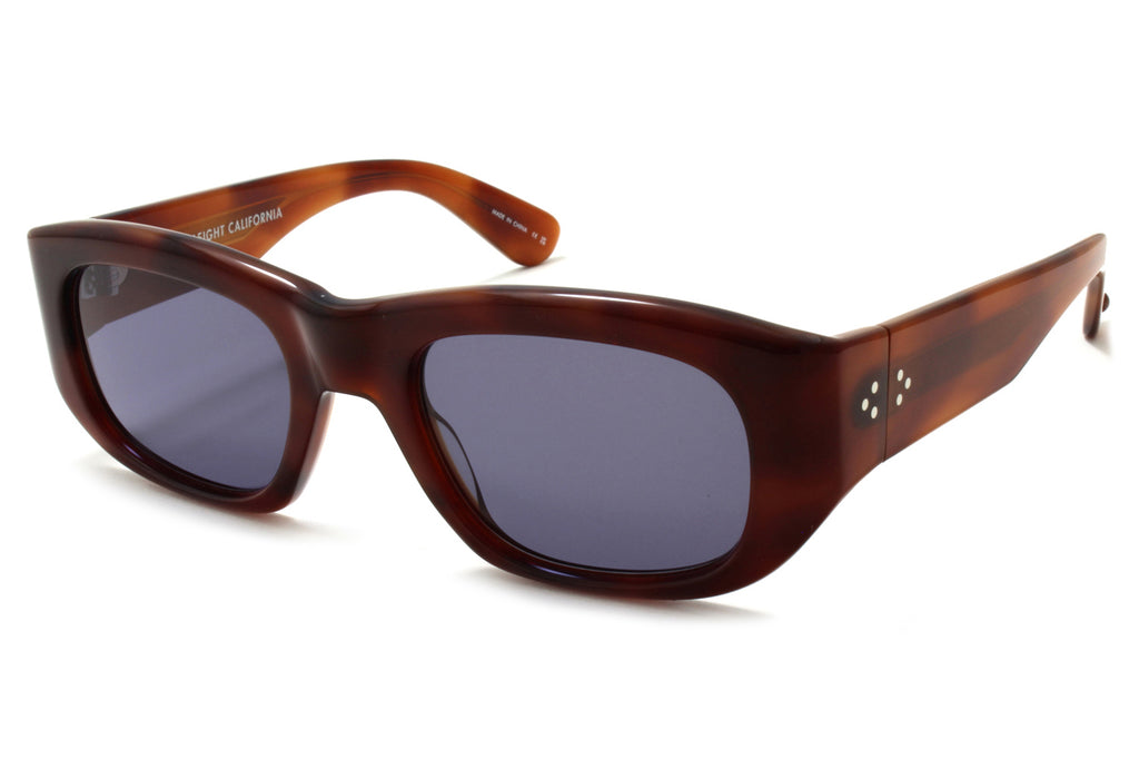 Garrett Leight - Laguna Sunglasses Vintage Burnt Tortoise with Blue Smoke Lenses