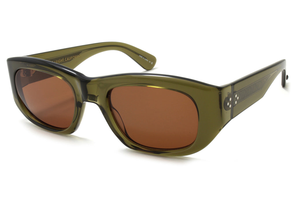 Garrett Leight - Laguna Sunglasses Willow with Oak Lenses