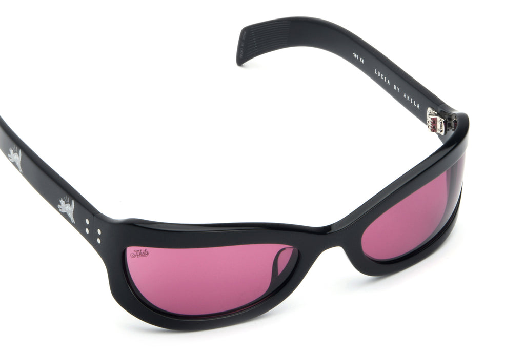 AKILA® Eyewear - Lucia Sunglasses Black w/ Plum Lenses