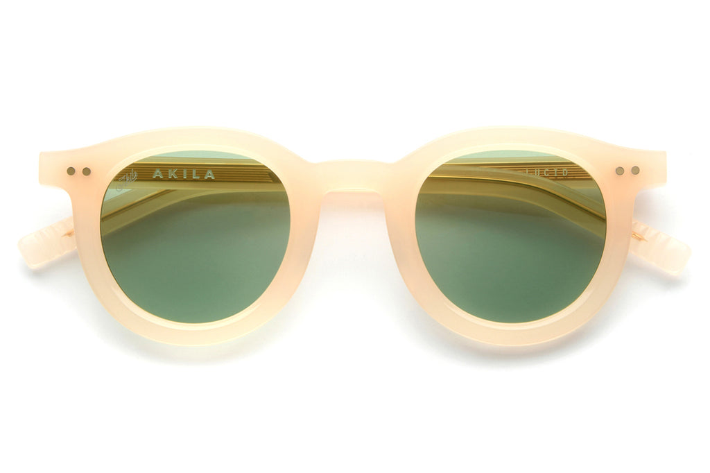 AKILA® Eyewear - Lucid Sunglasses Beige w/ Green Lenses