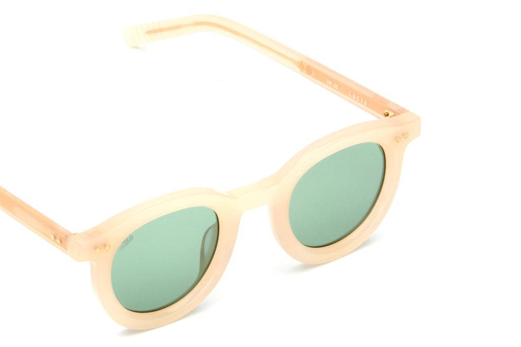 AKILA® Eyewear - Lucid Sunglasses Beige w/ Green Lenses