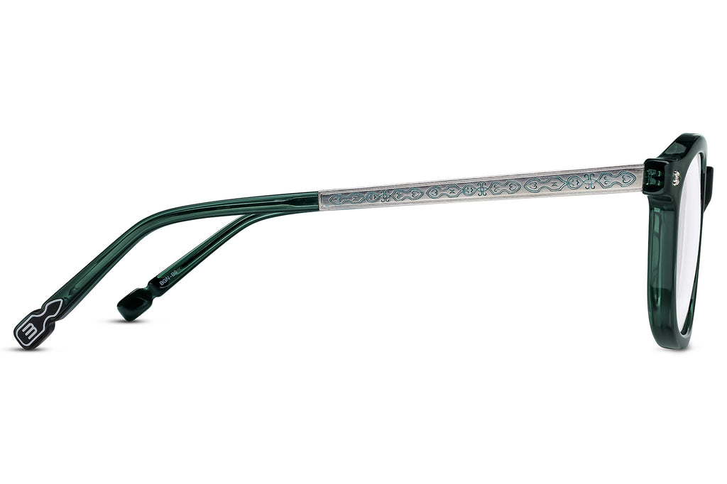 Matsuda - M2068 Eyeglasses Bottle Green - Brushed Silver