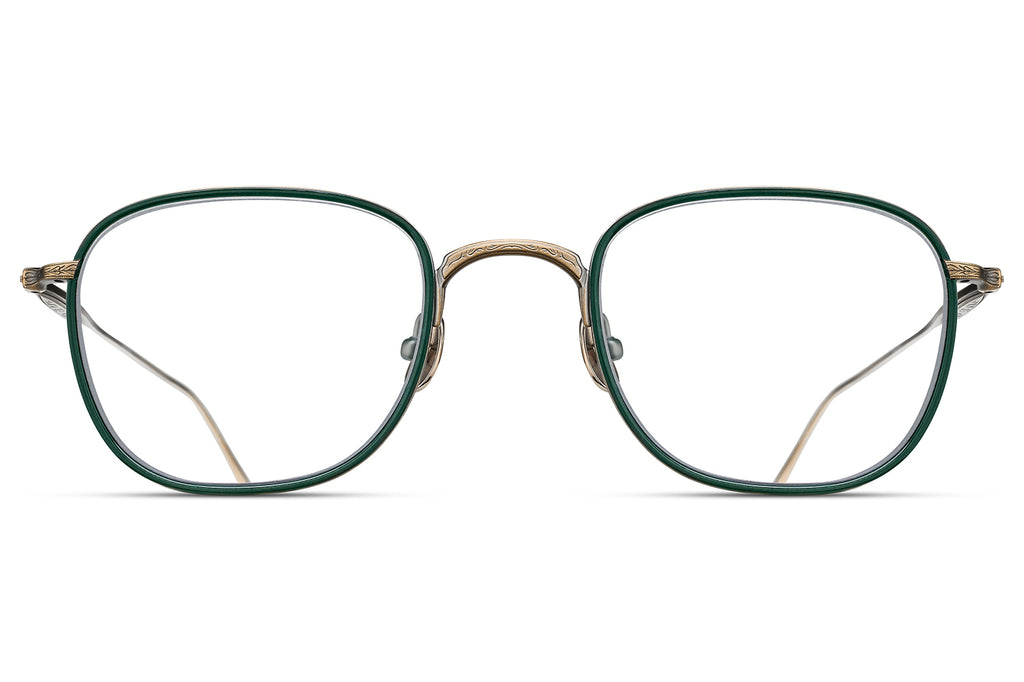 Matsuda - M3090-I Eyeglasses Antique Gold - Bottle Green