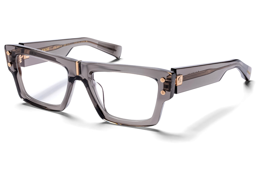 Balmain® Eyewear - Majestic Eyeglasses Crystal Grey & White Gold