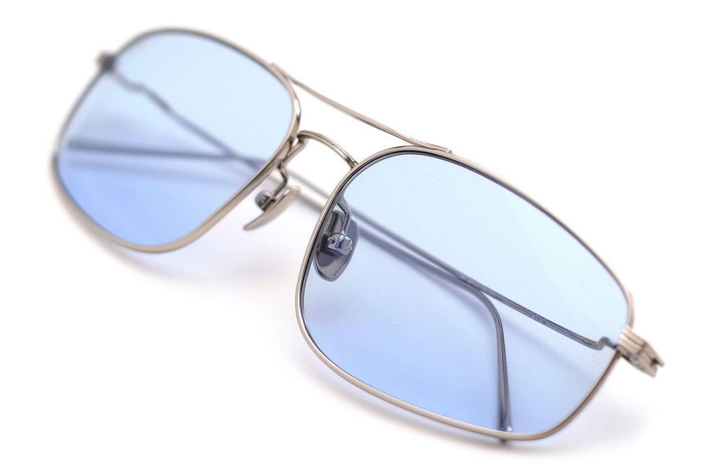 AKILA® Eyewear - Mal Sunglasses Silver w/ Sky Blue Lenses