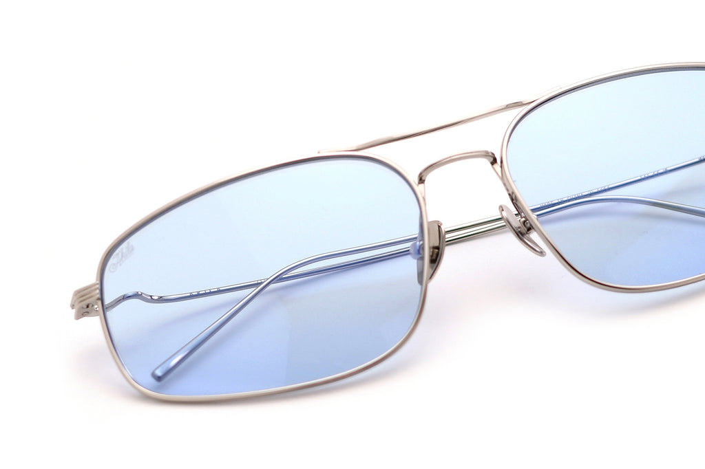 AKILA® Eyewear - Mal Sunglasses Silver w/ Sky Blue Lenses
