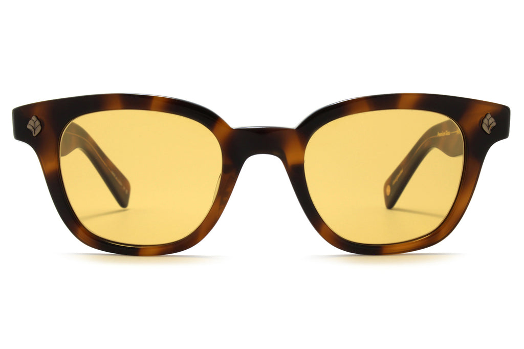 Garrett Leight - Naples Sunglasses Spotted Brown Shell with Pure Maple Lenses
