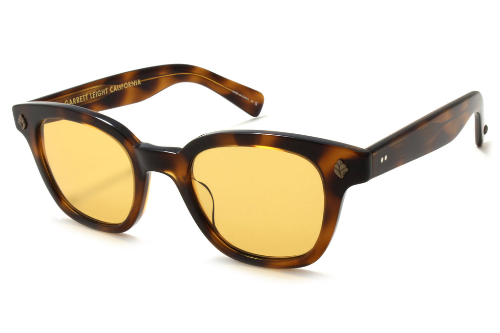 Garrett Leight - Naples Sunglasses Spotted Brown Shell with Pure Maple Lenses