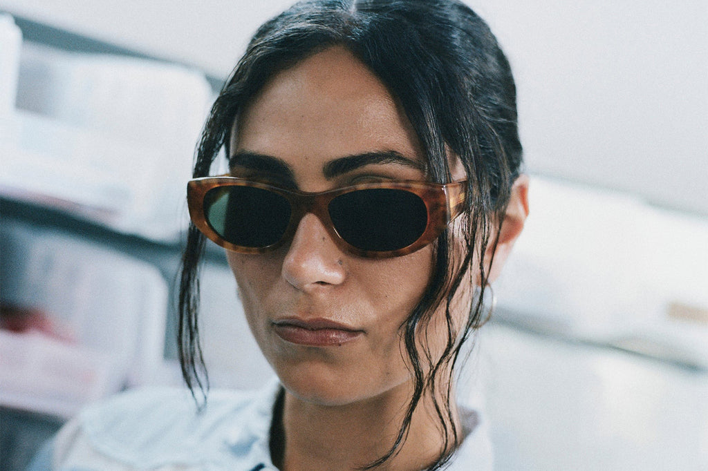 AKILA® Eyewear - Newt Sunglasses Havana w/ Teal Lenses