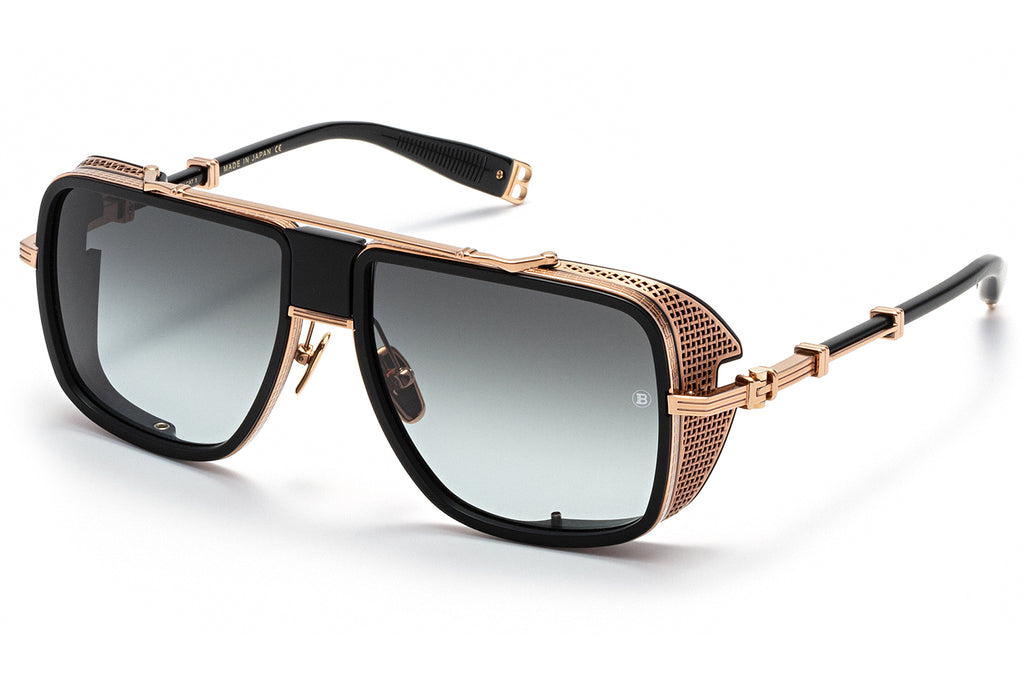 Balmain® Eyewear - O.R. Sunglasses Rose Gold & Matte Black with Dark Grey Gradient Lenses