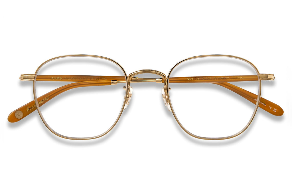 Garrett Leight - Grant M Eyeglasses Gold-Sierra Tortoise