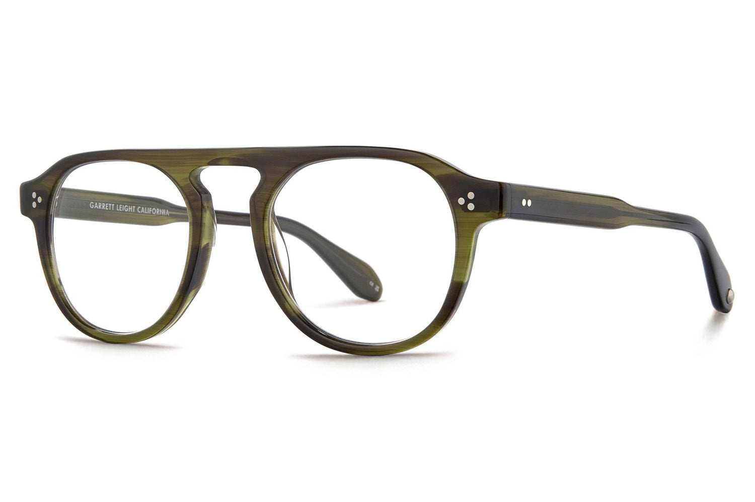 Garrett Leight LINNIE 3020-51 Eyeglasses - Pearl Beige/Matte Gold - Unisex Metal Frames