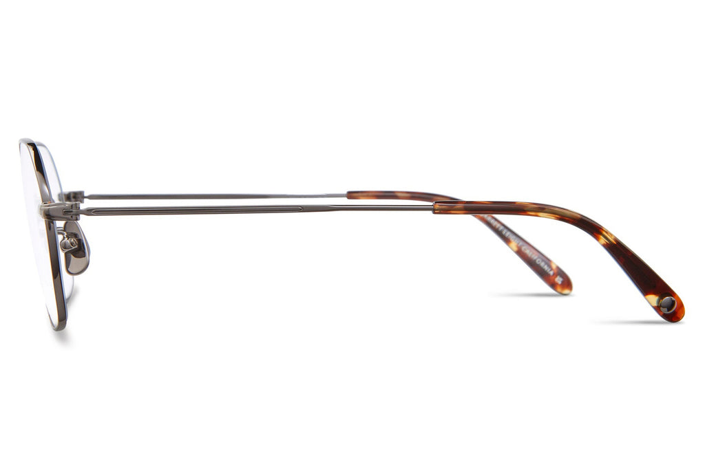 Garrett Leight - Kaiser Eyeglasses Gunmetal-Agate Tortoise