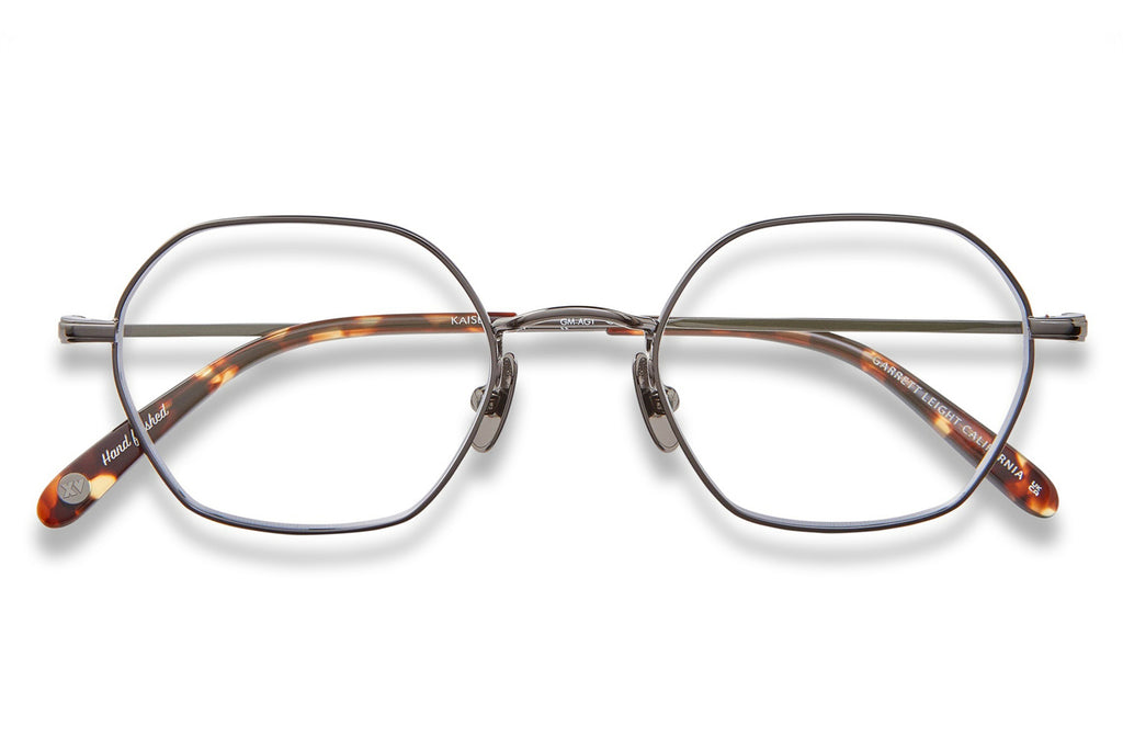 Garrett Leight - Kaiser Eyeglasses Gunmetal-Agate Tortoise