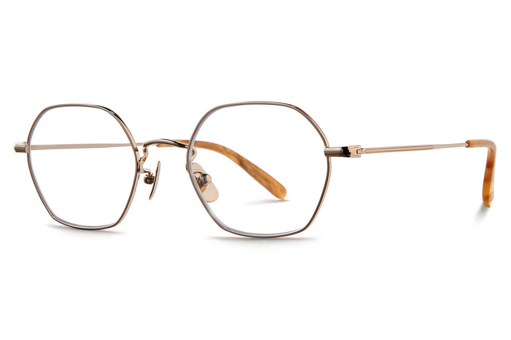 Garrett Leight - Kaiser Eyeglasses Gold-Agave Tortoise