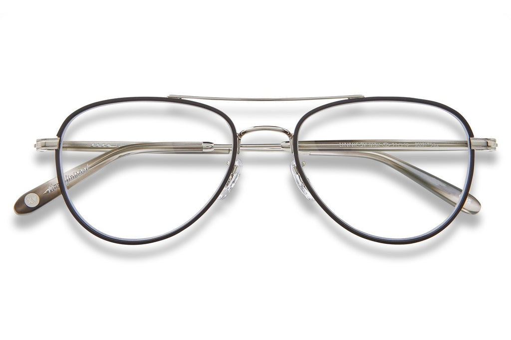 Garrett Leight - Linnie Eyeglasses Matte Black-Silver