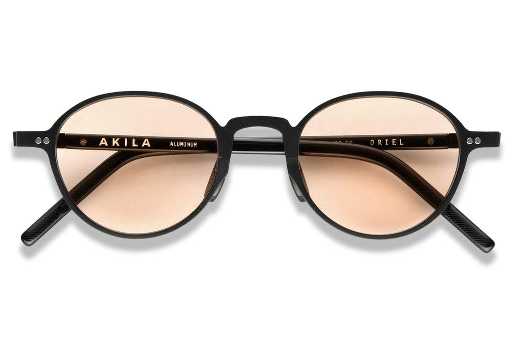 AKILA® Eyewear - Oriel Sunglasses Matte Black w/ Light-Adaptive Peach Lenses