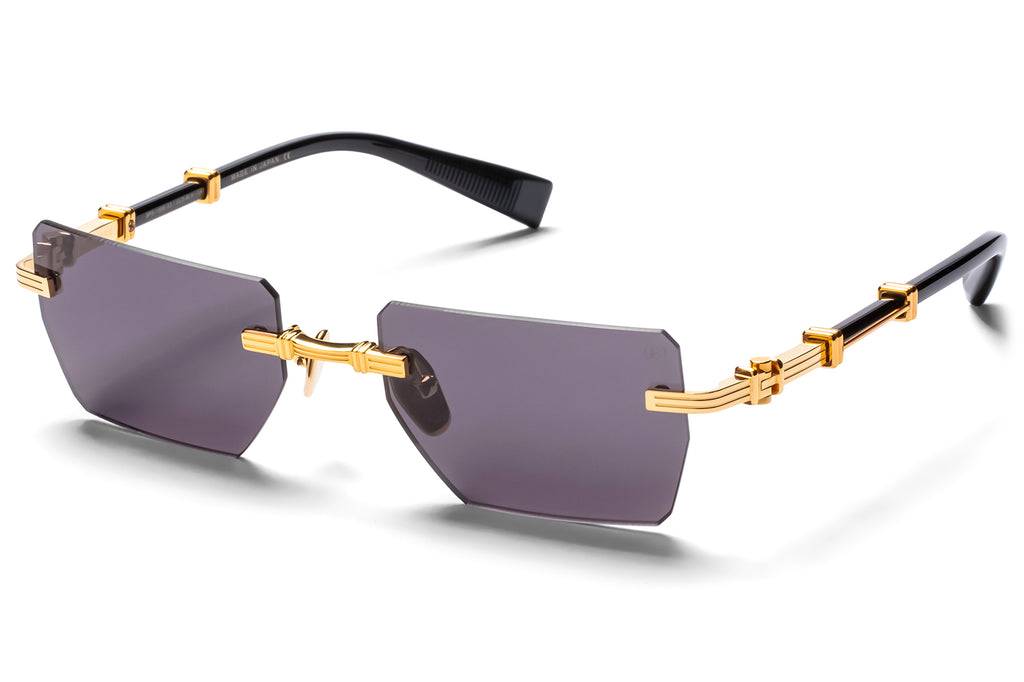 Balmain® Eyewear - Pierre Sunglasses Gold & Black with Dark Grey Lenses