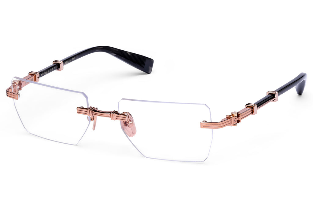 Balmain® Eyewear - Pierre Eyeglasses Rose Gold & Crystal Black Havana