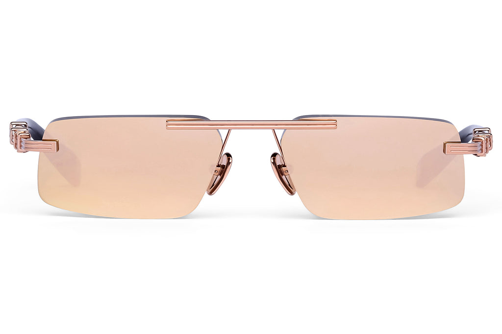 Balmain® Eyewear - Pierre II Sunglasses Rose Gold & Crystal Black Havana with Champagne Gold Lenses