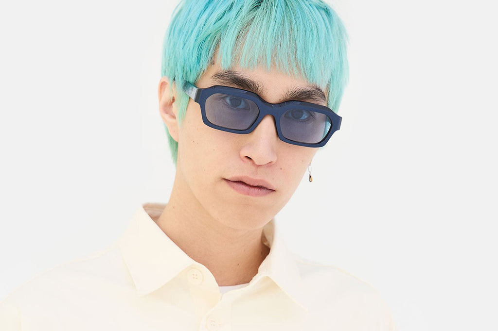 Retro Super Future® - Boletus Sunglasses Metallic Blue