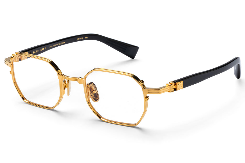 Balmain® Eyewear - Saint Jean II Eyeglasses 18k Gold & Black