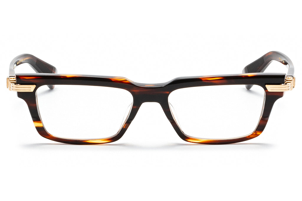 Balmain® Eyewear - Sentinelle-IV Eyeglasses Brown Swirl & White Gold