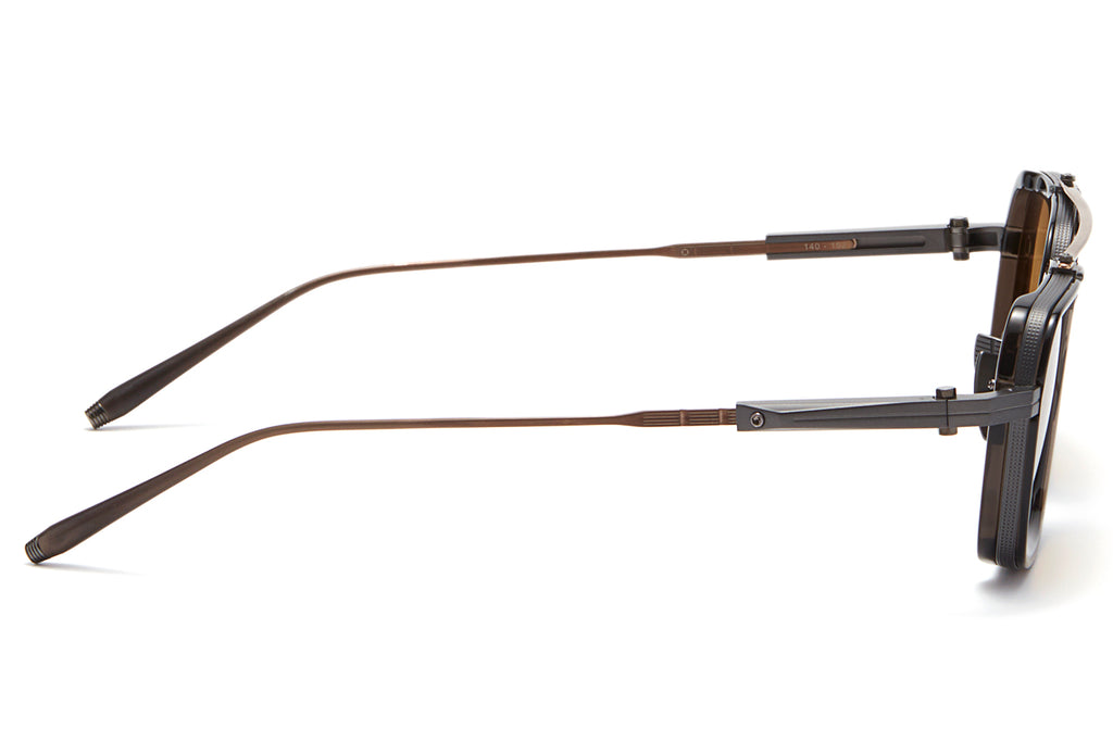 Akoni - Solis Sunglasses Black Iron & Bronze with Senape Lenses