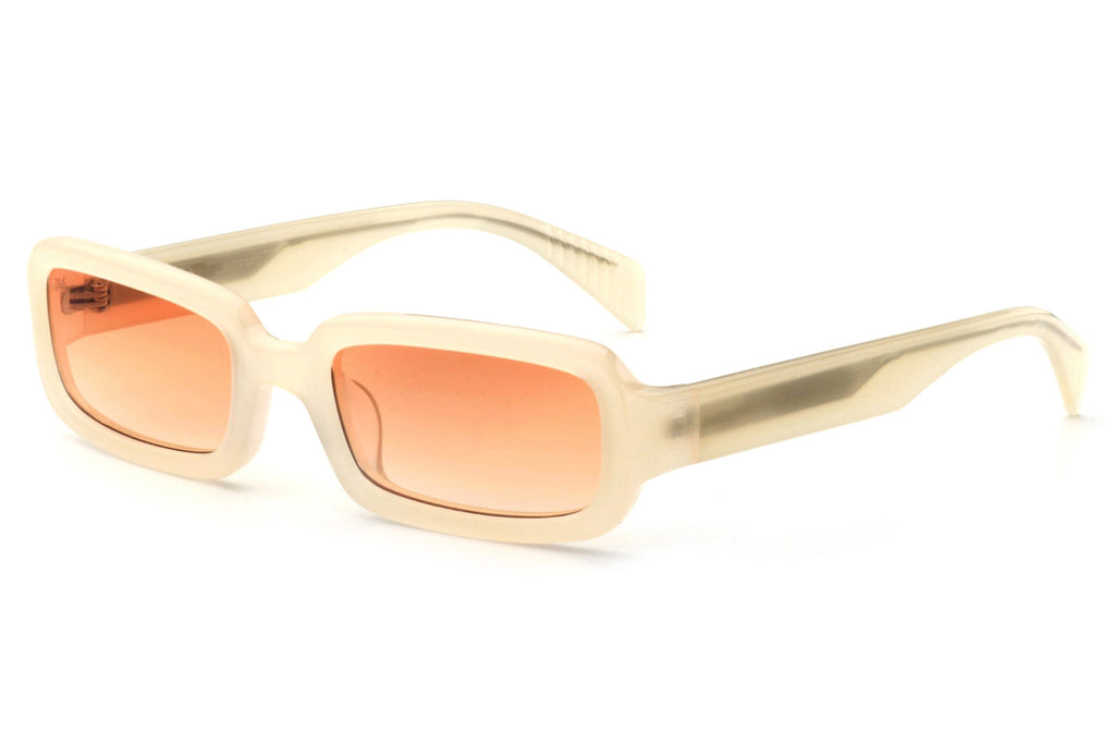 AKILA® Eyewear - Sequence Sunglasses Oyster White w/ Orange Gradient Lenses