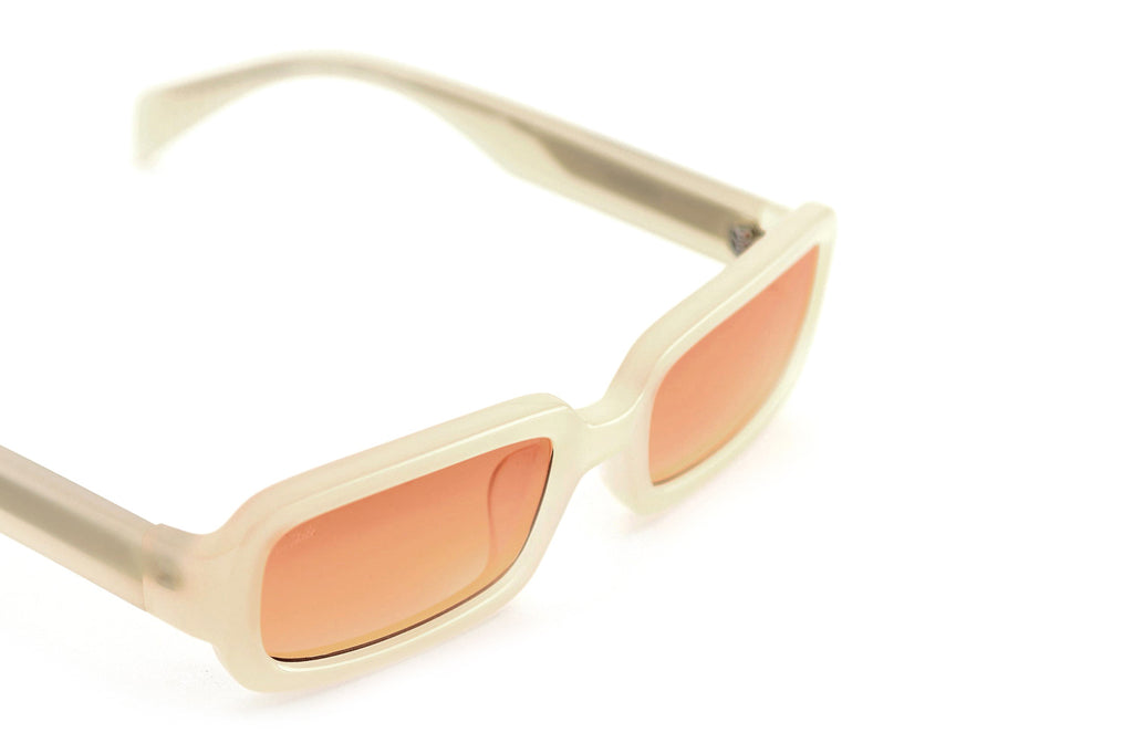 AKILA® Eyewear - Sequence Sunglasses Oyster White w/ Orange Gradient Lenses