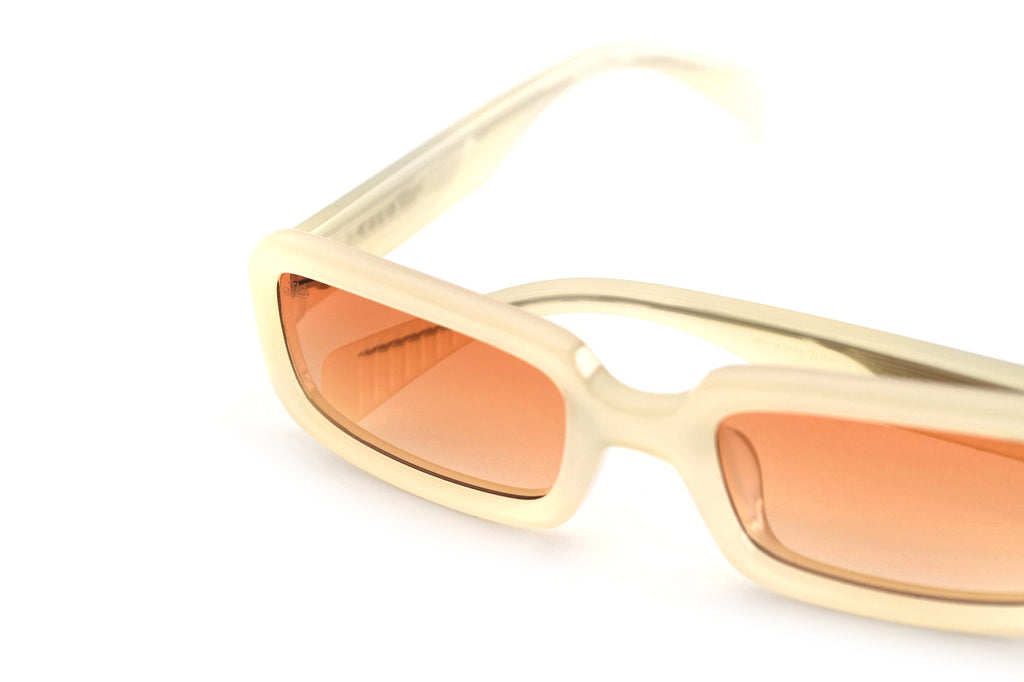 AKILA® Eyewear - Sequence Sunglasses Oyster White w/ Orange Gradient Lenses