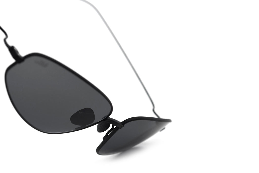 AKILA® Eyewear - Stereo Sunglasses Black w/ Black Lenses