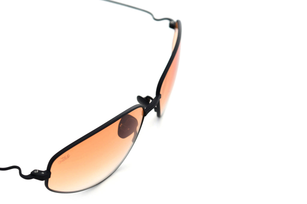 AKILA® Eyewear - Stereo Sunglasses Black w/ Orange Gradient Lenses