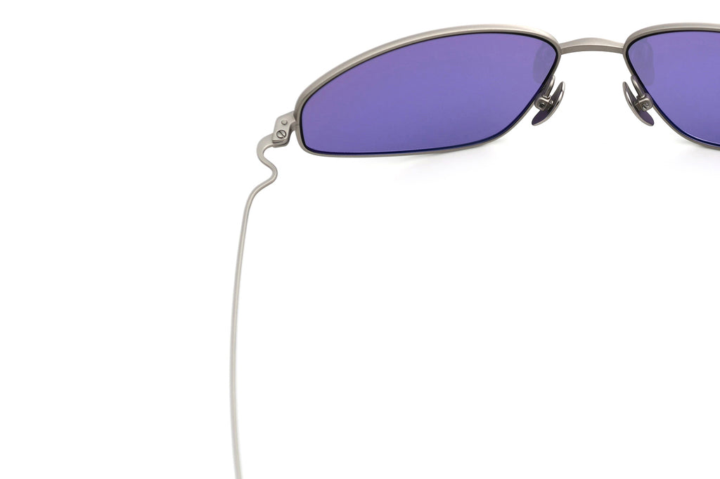 AKILA® Eyewear - Stereo Sunglasses Matte Silver w/ Iris Lenses