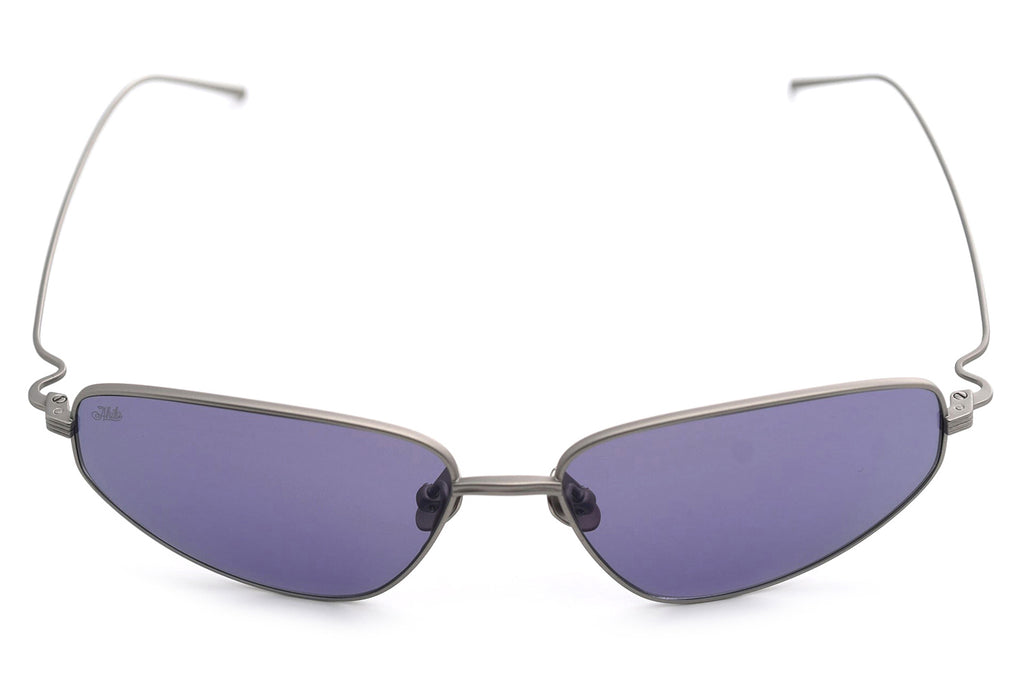 AKILA® Eyewear - Stereo Sunglasses Matte Silver w/ Iris Lenses
