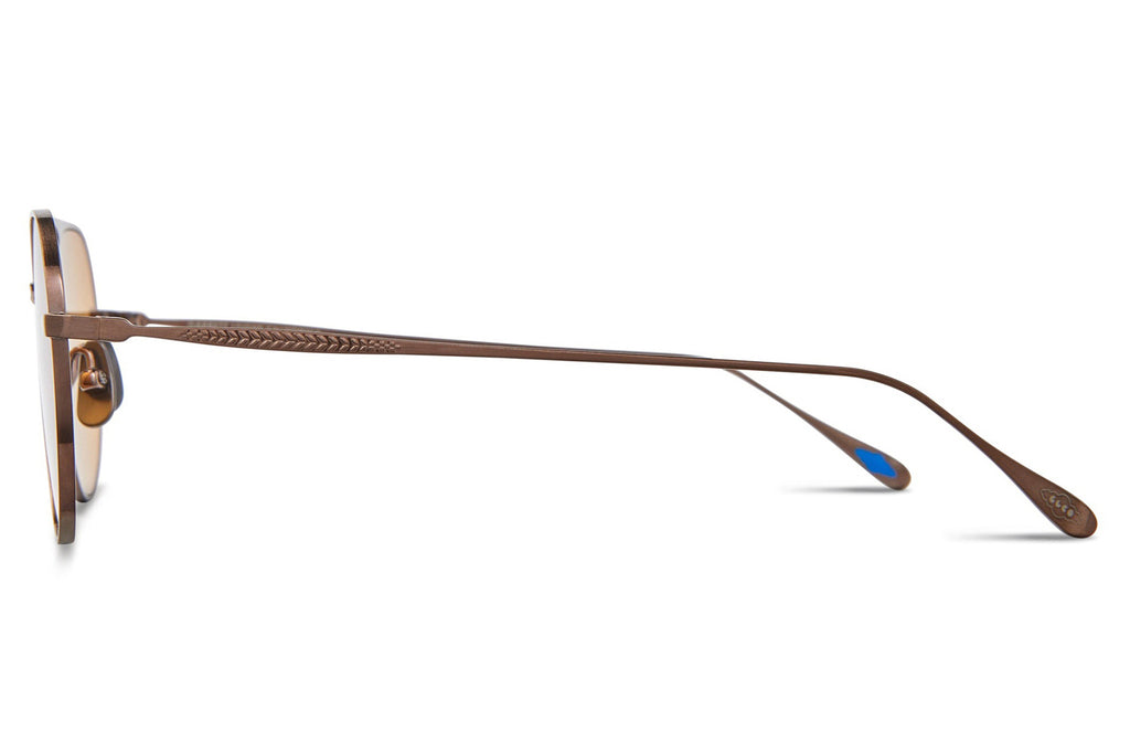 Garrett Leight - Benny J Sunglasses Brushed Bronze with Semi-Flat Pure Maple Lenses