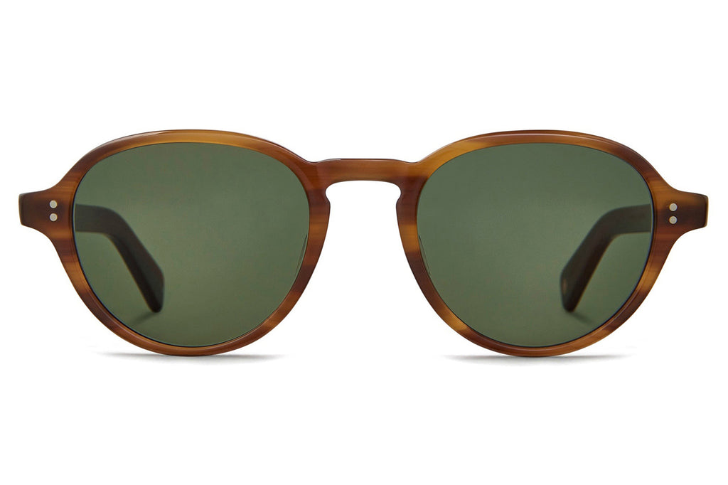 Garrett Leight - Casillas Sunglasses Cherry Wood with Semi-Flat Pure G15 Lenses